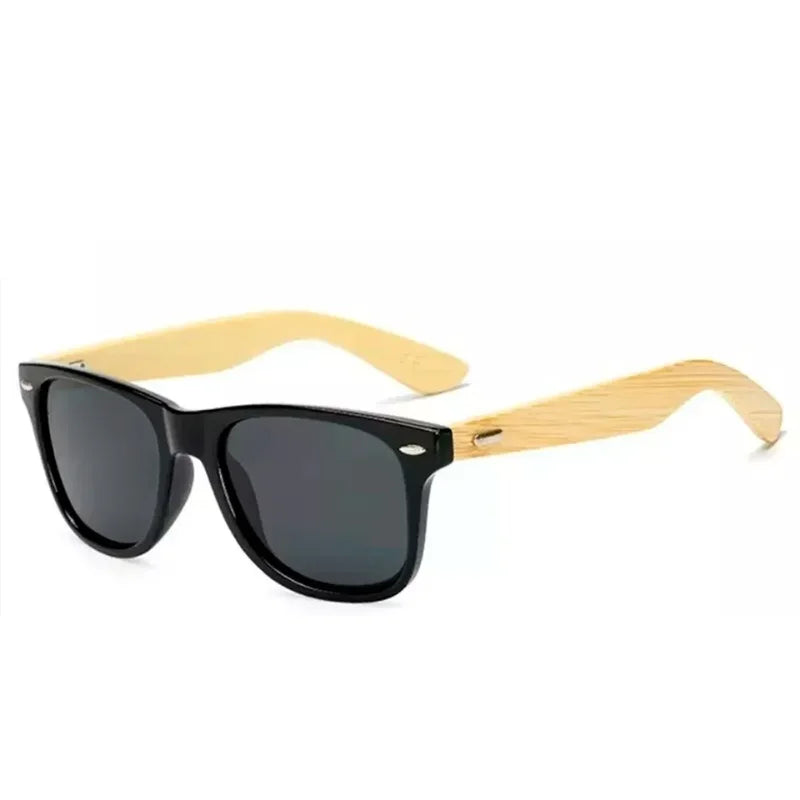 Óculos de Sol Casual Moderno Unissex Armação Bambu
