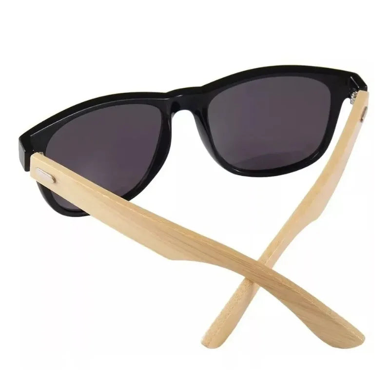 Óculos de Sol Casual Moderno Unissex Armação Bambu