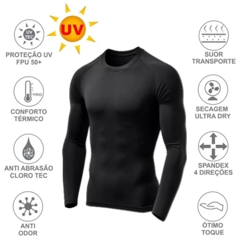 Camiseta Proteção Solar Térmica Ciclismo